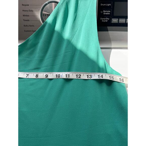 PINK LILY BOUTIQUE One Shoulder Green Mini Dress Size Small - Picture 5 of 7
